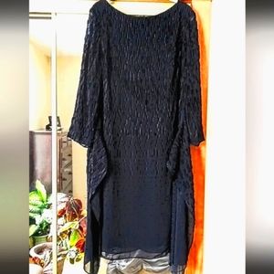 Escada silk velvet on shifon black dress.Size 4